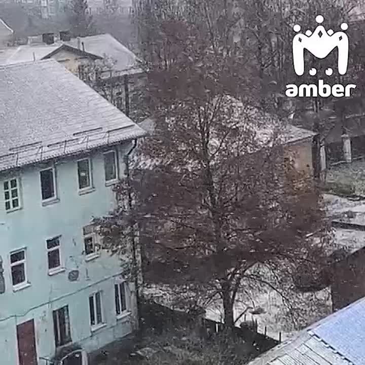 Снег в Калининграде. Пришёл-таки