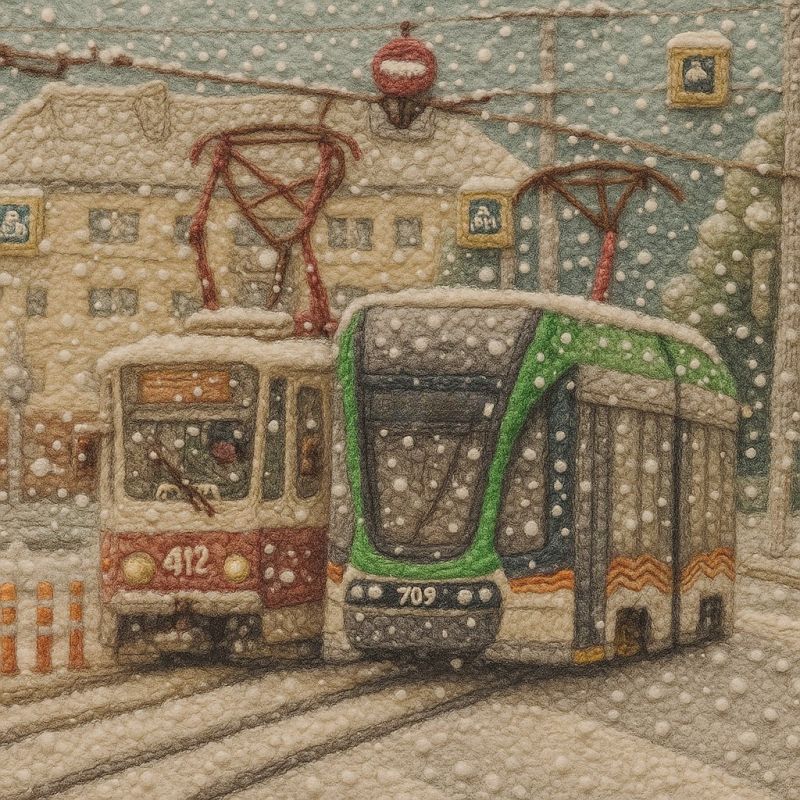 Мы тоже «повязали»! Встречайте ГорТранс в уютном нейросетевом свитере