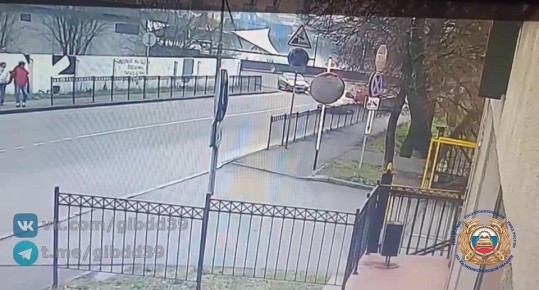 Столкновение скутера и автомобиля в Калининграде