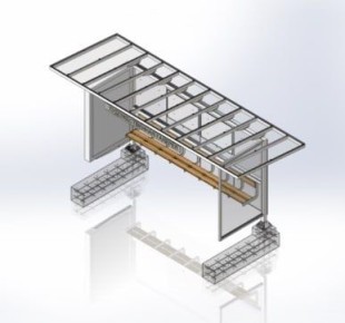 Заказываем работы по изготовлению и монтажу 11 новых остановочных павильонов: