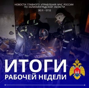 Подводим итоги. За прошедшую неделю на территории Калининградской области произошел 31 пожар