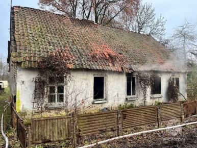 Сотрудники МЧС России потушили пожар в Нестеровском муниципальном округе