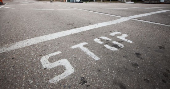 Литовские дальнобойщики устроили акцию протеста в центре Вильнюса из-за ситуации с белорусской границей