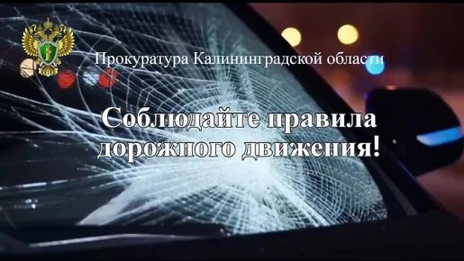 Прокуратура области призывает граждан соблюдать Правила дорожного движения!